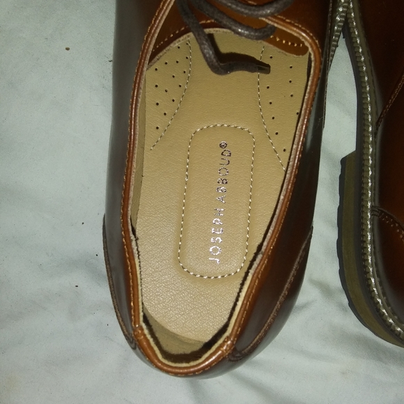 Joseph Abboud Brown Plain Toe Oxfords main image 4